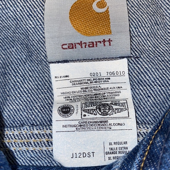 Carhartt jean jacket - Picture 6 of 11